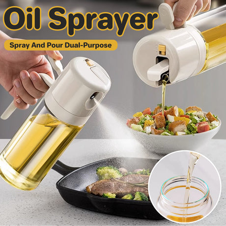 2in1 Olive Oil Sprayer Dispenser BBQ Spray Bottle 1Pack