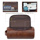 PU Leather Travel Cosmetic Bag – Waterproof & Portable Toiletry Organizer