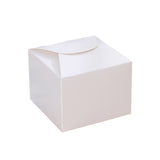 100PCS Square Pastry Cake Box Kraft Paper Dessert Packaging
