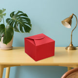 100PCS Square Pastry Cake Box Kraft Paper Dessert Packaging