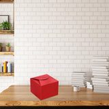 100PCS Square Pastry Cake Box Kraft Paper Dessert Packaging