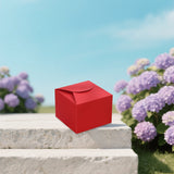 100PCS Square Pastry Cake Box Kraft Paper Dessert Packaging