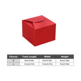 100PCS Square Pastry Cake Box Kraft Paper Dessert Packaging