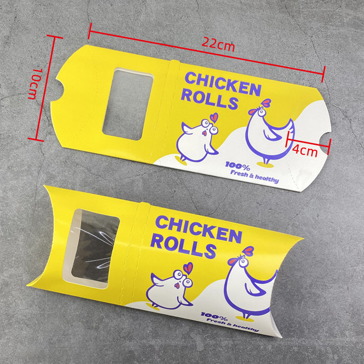 Baking Meat Roll Takeaway Containers Food-Safe Leak Proof 50PCS