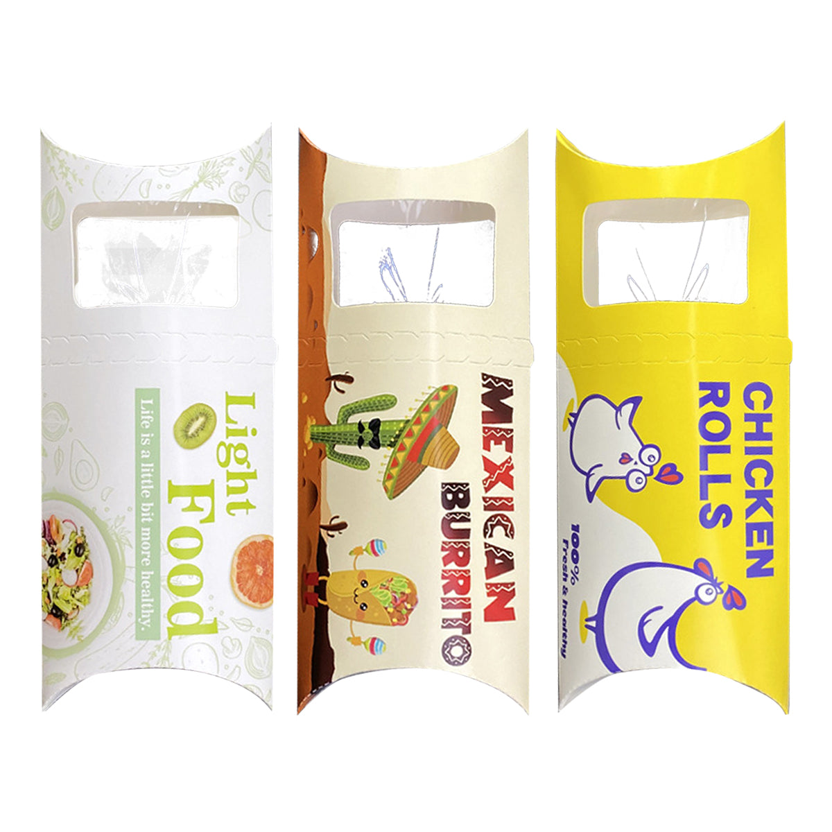 Baking Meat Roll Takeaway Containers Food-Safe Leak Proof 50PCS