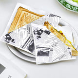 100PCS Bread Sandwich Packing Paper Bags Food Grade Oil-Proof Water-Resistant