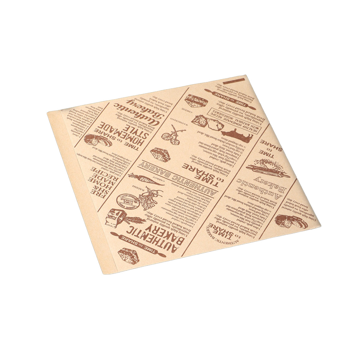 100PCS Bread Sandwich Packing Paper Bags Food Grade Oil-Proof Water-Resistant