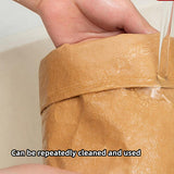 3PCS Waterproof Kraft Paper Gift Bags Durable Storage Bags