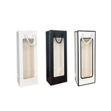 30PCS Wine Gift Bags with Clear Window Drawstring Bottle Bags