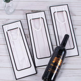 30PCS Wine Gift Bags with Clear Window Drawstring Bottle Bags