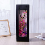 30PCS Wine Gift Bags with Clear Window Drawstring Bottle Bags