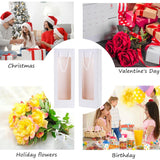 30PCS Wine Gift Bags with Clear Window Drawstring Bottle Bags