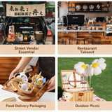 50PCS Paper Bowls Food-Grade Soup Noodle Snack Bowls