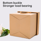10PCS Kraft Paper Gift Box Recyclable Durable for Birthday Christmas Wedding