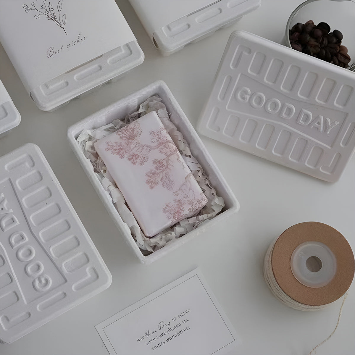 10PCS Eco Friendly Disposable Pulp Gift Boxes for Wedding Party