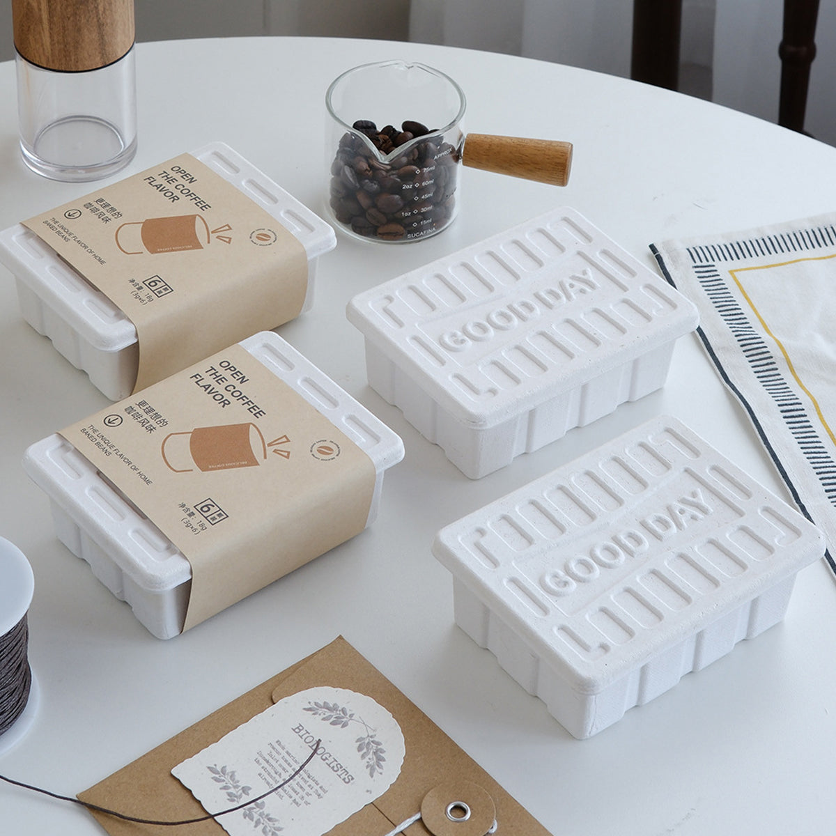 10PCS Eco Friendly Disposable Pulp Gift Boxes for Wedding Party