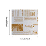 Food Grade Pad Paper 18x18cm Food Wrapping Sheets for Baking Snacks