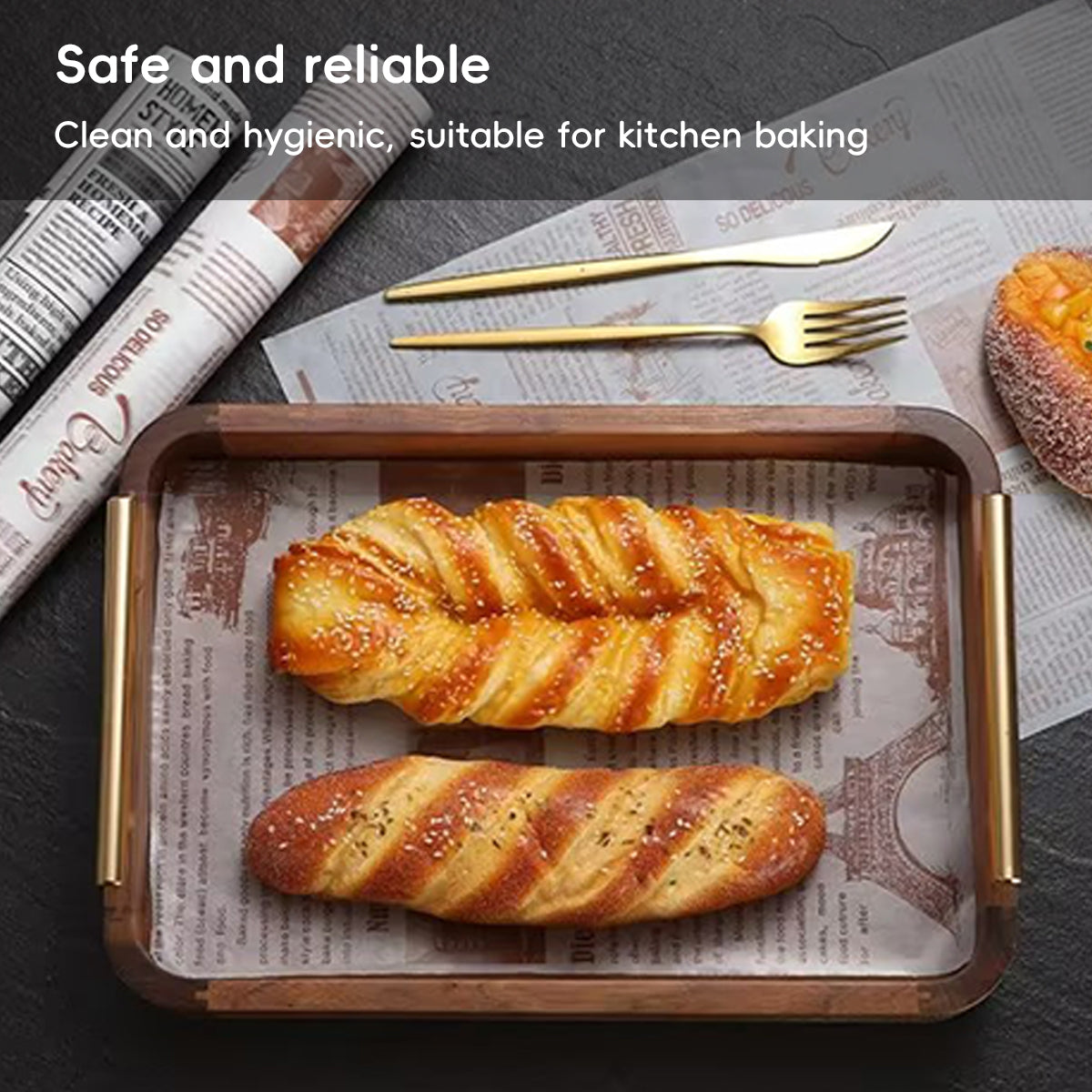 Food Grade Pad Paper 18x18cm Food Wrapping Sheets for Baking Snacks