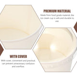 50PCS Baking Paper Cups with Lids Food-Grade Heat Resistant