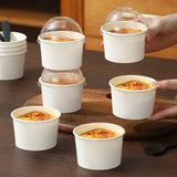 50PCS Baking Paper Cups with Lids Food-Grade Heat Resistant