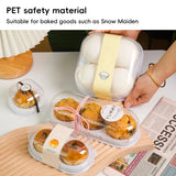 50PCS Food-Grade Clear Pastry Gift Boxes for Cake Cookie Muffin Display