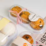 50PCS Food-Grade Clear Pastry Gift Boxes for Cake Cookie Muffin Display