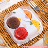 50PCS Food-Grade Clear Pastry Gift Boxes for Cake Cookie Muffin Display
