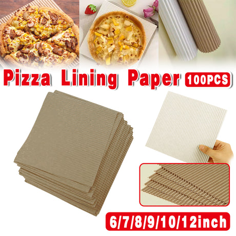 Greaseproof Pizza Box Pads Food Liners 100PCS