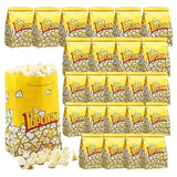 50PCS Disposable Popcorn Paper Bags Oil-Proof Food Packaging for Snacks