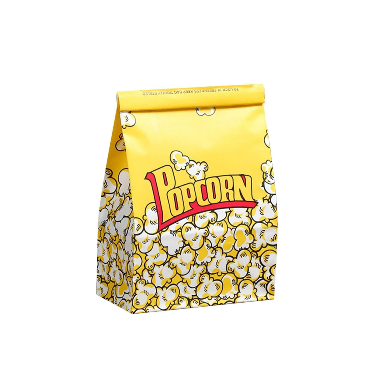 50PCS Disposable Popcorn Paper Bags Oil-Proof Food Packaging for Snacks