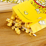 50PCS Disposable Popcorn Paper Bags Oil-Proof Food Packaging for Snacks