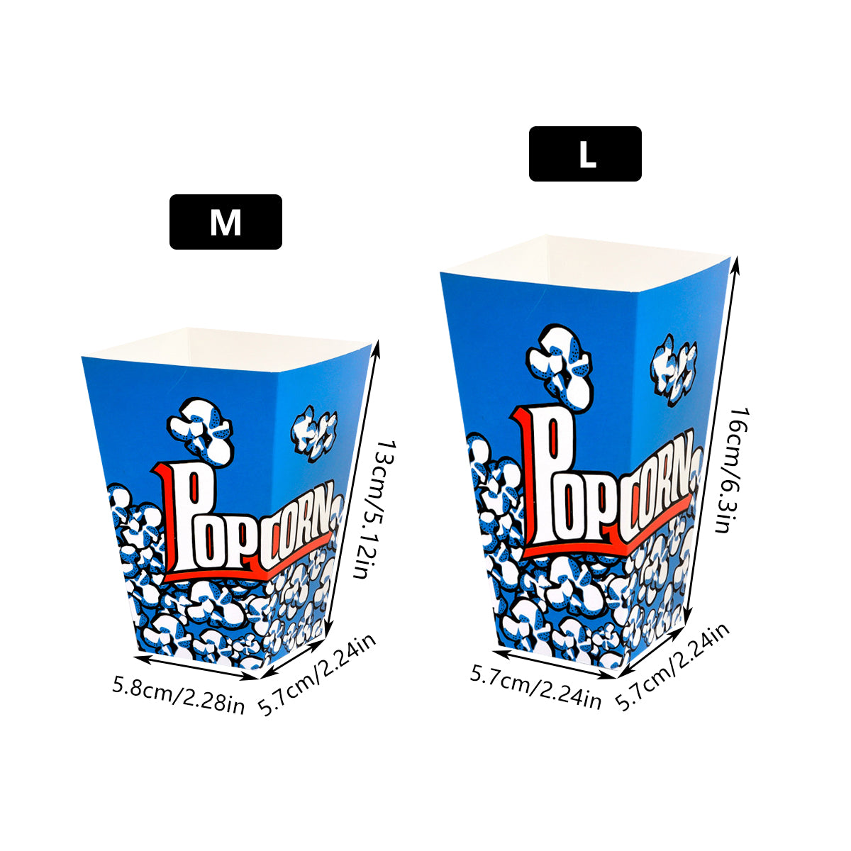 Popcorn Box Snack Box Disposable Food Container For Fast Food Takeaway
