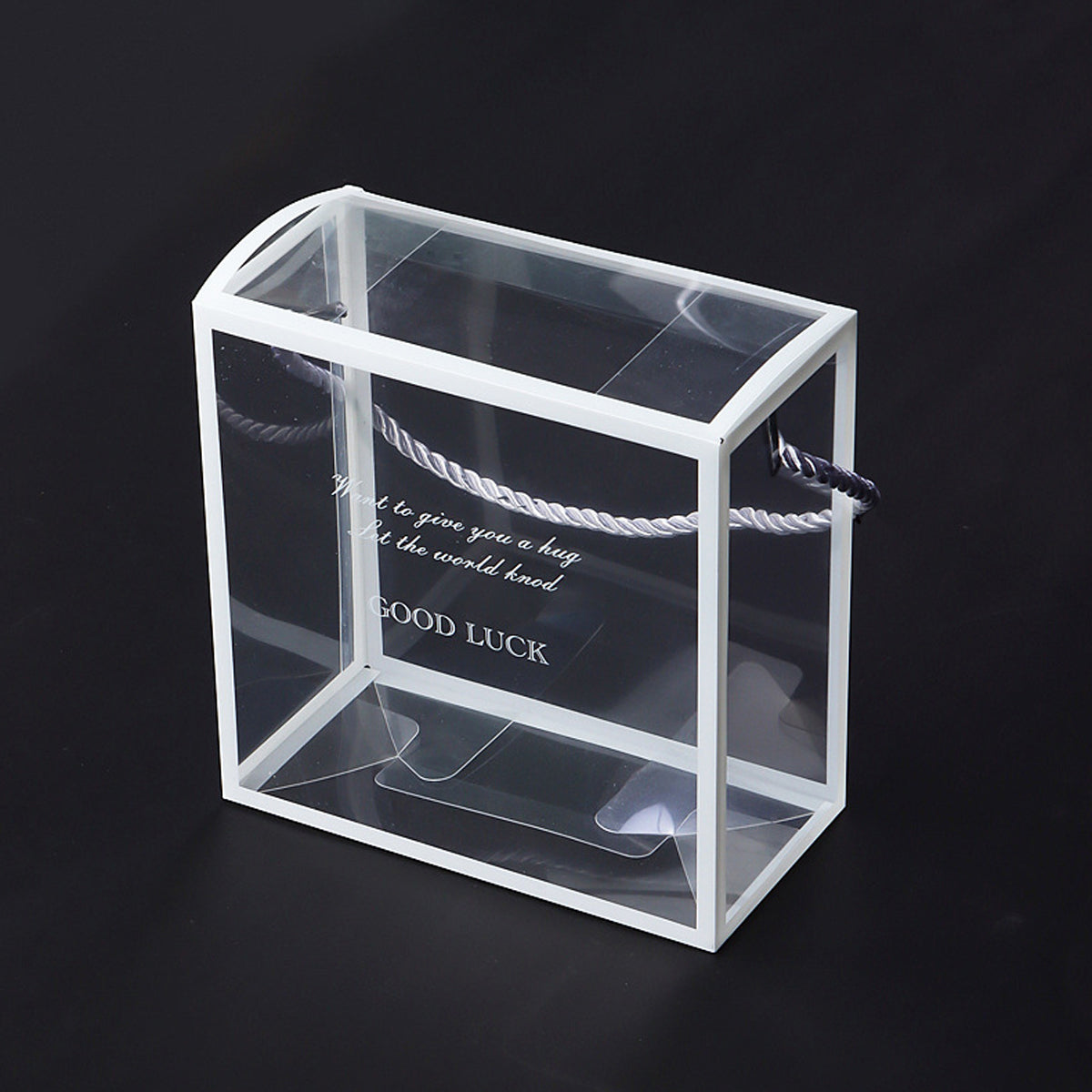 20PCS PVC Transparent Handheld Gift Bags Clear for Presents