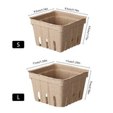 60PCS Biodegradable Pulp Fruit Boxes for Produce Storage