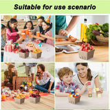 60PCS Biodegradable Pulp Fruit Boxes for Produce Storage