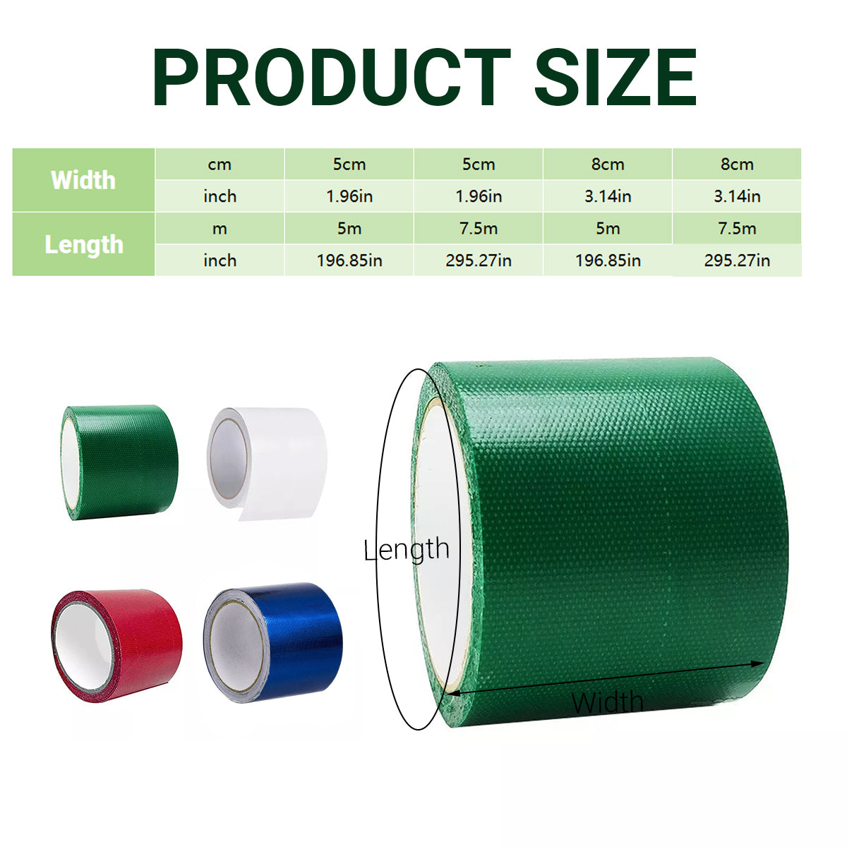 High Adhesive Tarpaulin Repair Tape Tent Awning Fix Patch Waterproof