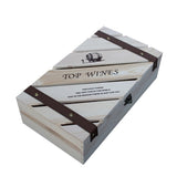 Wooden Wine Box Durable Exquisite Packaging Case for Wine Storage