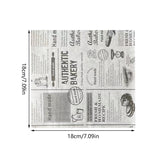 50PCS Oil Proof Hamburger Wrapping Paper Food Grade for Sandwiches Snacks