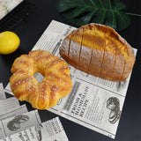 50PCS Oil Proof Hamburger Wrapping Paper Food Grade for Sandwiches Snacks