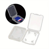 20 PCS Plastic SD Card Storage Case Dustproof Design for Memory Card Organizing