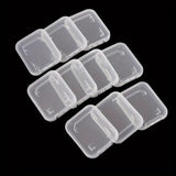 20 PCS Plastic SD Card Storage Case Dustproof Design for Memory Card Organizing