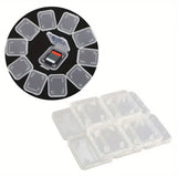 20 PCS Plastic SD Card Storage Case Dustproof Design for Memory Card Organizing
