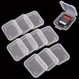 20 PCS Plastic SD Card Storage Case Dustproof Design for Memory Card Organizing