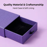 10PCS Drawer Jewelry Storage Boxes 9x9x3cm Velvet Organizer