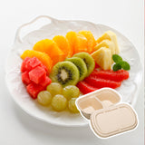 50PCS Disposable Two Compartment Salad Box Leakproof Meal Container
