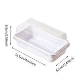 100PCS Clear Sandwich Bento Boxes Food Grade Meal Prep Storage Containers
