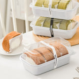 100PCS Clear Sandwich Bento Boxes Food Grade Meal Prep Storage Containers