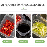 50PCS Disposable Takeaway Sauce Containers Food Grade with Lids