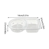 50PCS Disposable Takeaway Sauce Containers Food Grade with Lids