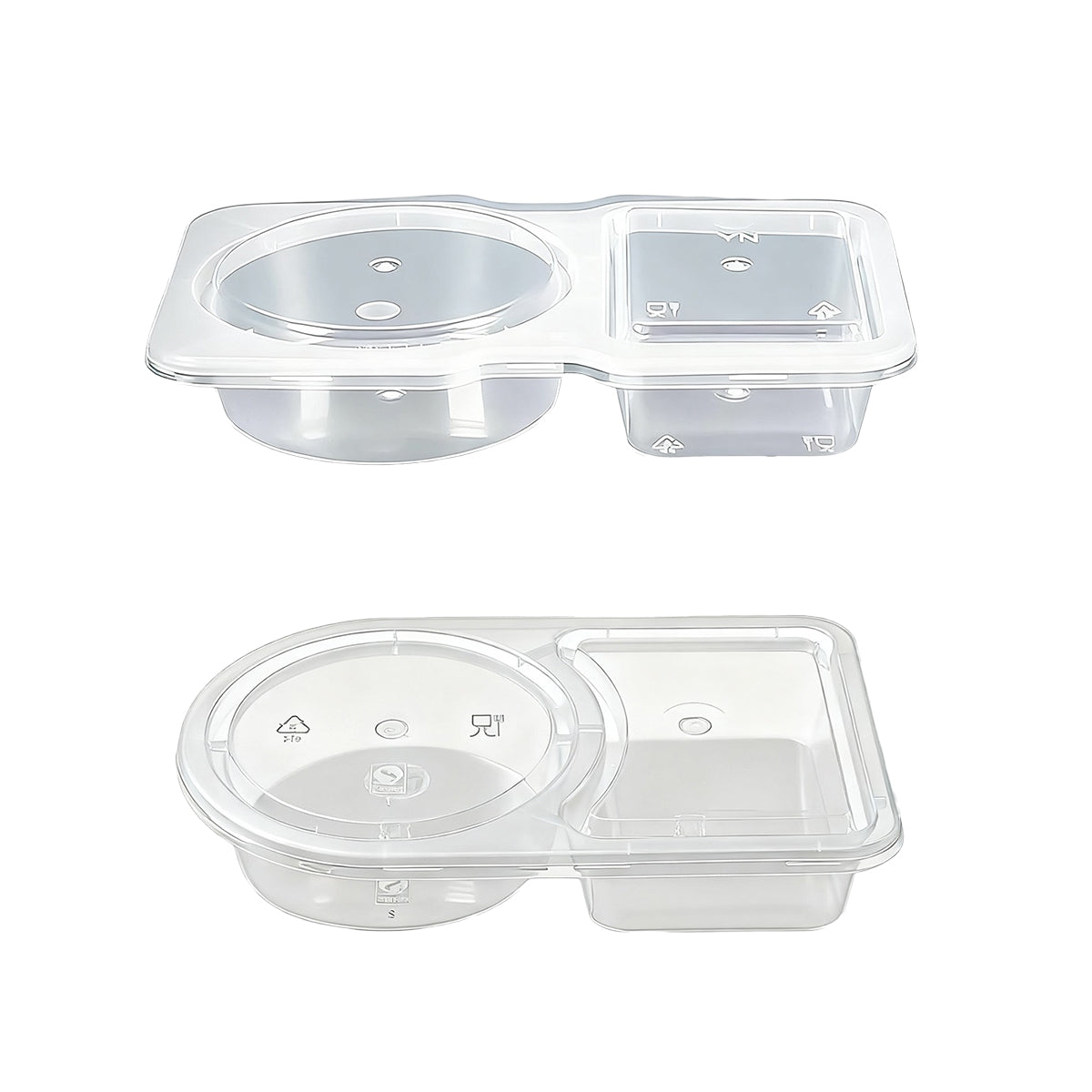 50PCS Disposable Takeaway Sauce Containers Food Grade with Lids